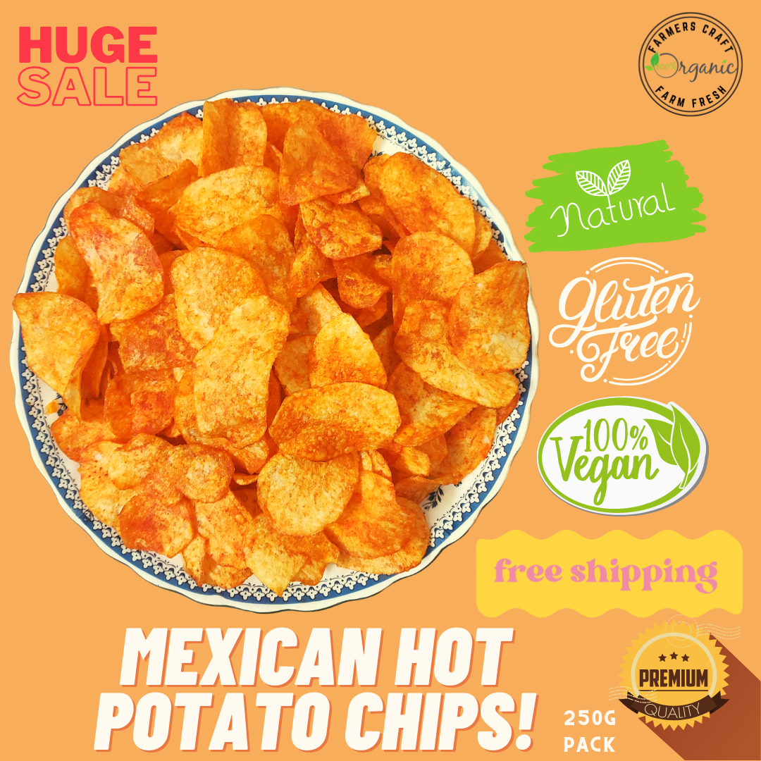 Combo pack 5 varieties of Chips - Organic grown banana & potato Chips - 1250 Grams