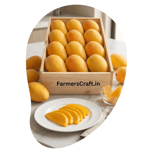 The OG Taste Ratnagiri Alphonso Mangoes, 1 Dozen - Farm to Home (200–225g Each)