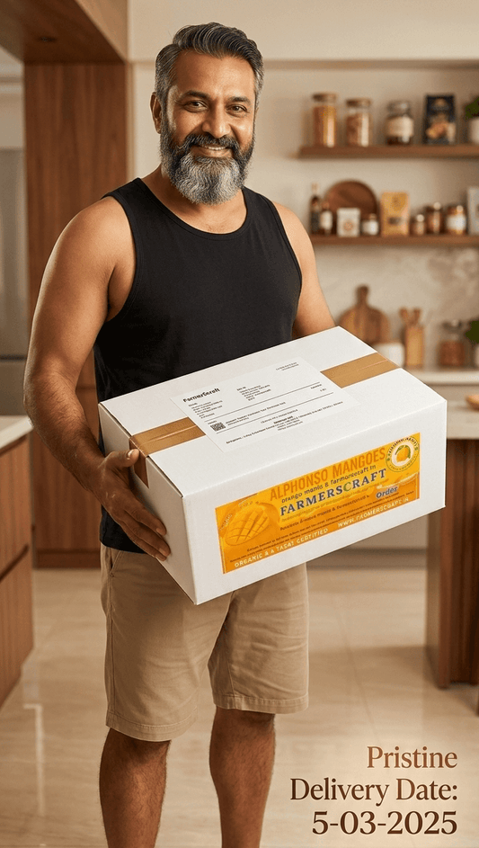 Ratnagiri Alphonso Mangoes, 1 Dozen Box, Gift Pack, Chemical Free, 200-225g Each