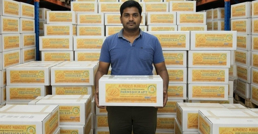 Ratnagiri Alphonso Mangoes (130-150)gm Each, 2kg Box